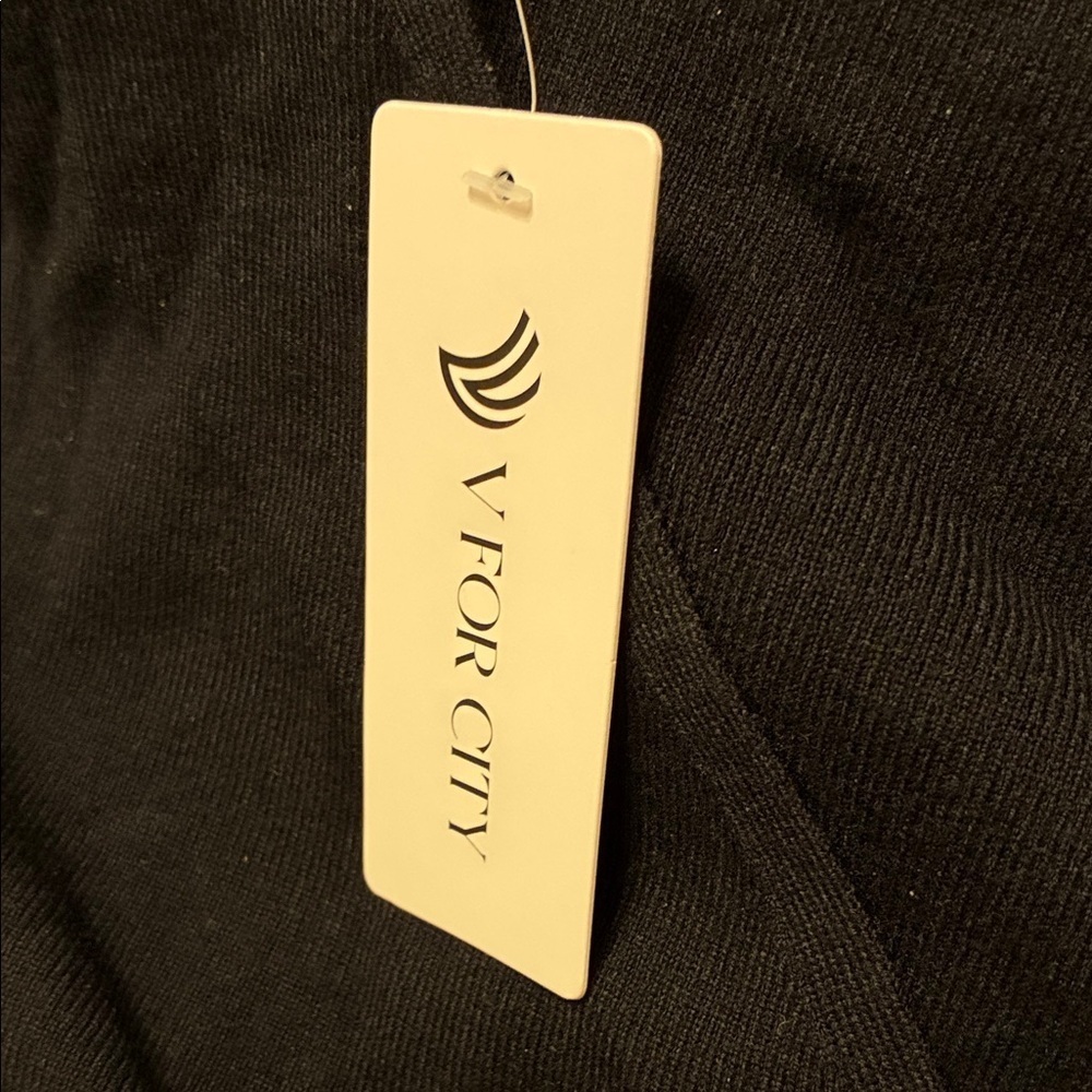 NWT Elegant Black Maternity Wrap Dress XL - Picture 3 of 4